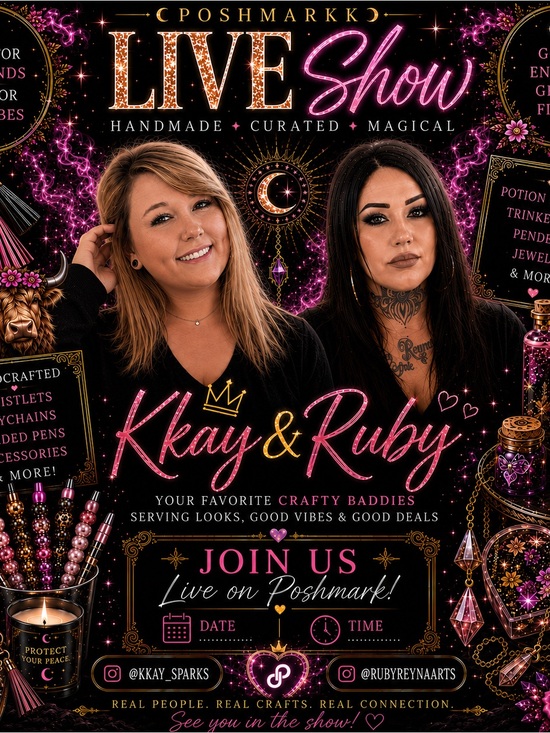 Hand Crafted Accessories - ✨🖤LIVE FLYER🖤✨